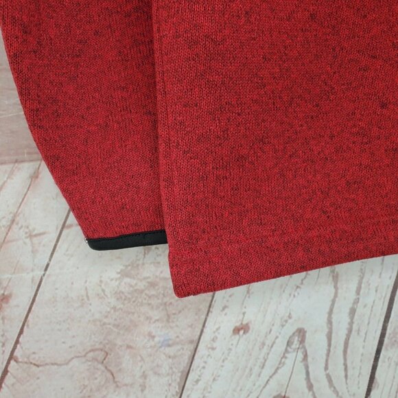 Izod Perform Temp Fx Warm 1/4 Zip Red Black Trim Sweatshirt 464598200387 - Picture 5 of 12